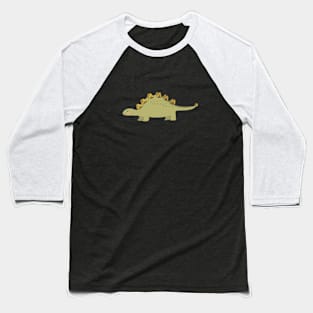 CUTE STEGOSAURUS (STEGOSAUR) DINOSAUR ILLUSTRATION Baseball T-Shirt